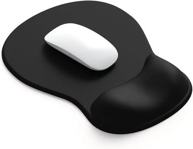 Main image of ErgoComfort Gel Wrist Rest Mouse Pad-Ergonomic Office Mousepad with Wrist Support-Non-Slip Design Desk Accessories Mat for Home&Game Decor (01Black)