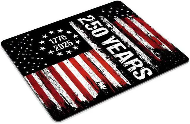 Alt view image 2 of 6 - The 250th Anniversary of the United States Customized Mousepad Non-Slip Rubber Base Mouse Pads for Computers Laptop
