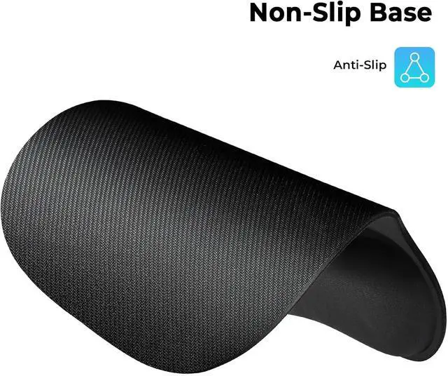 Alt view image 6 of 7 - Ergonomic Mouse Pad with Wrist Support Mousepad with Memory Foam Wrist Rest and Non-Slip Base for Computer Cafe Home & Office 9.64 x 8.26 in Office Desk Accessories
