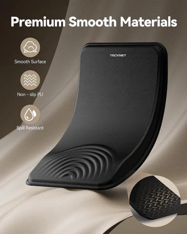 Alt view image 5 of 7 - Ergonomic Mouse Pad with Wrist Rest Mousepad with Wrist Support with Built-in Memory Foam and Ergonomic Slope Design Relieves Carpal Tunnel Syndrome Pain Mouse Pads for Office Gaming