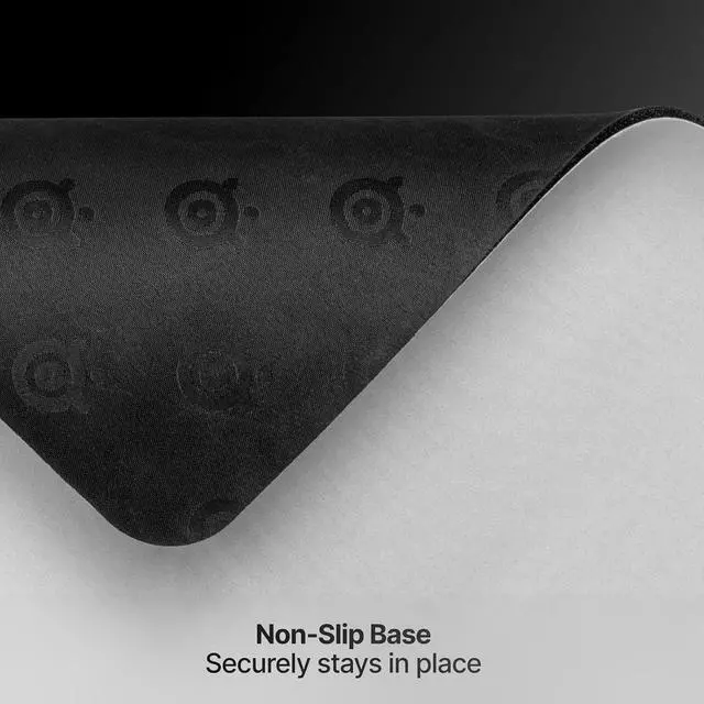 Alt view image 4 of 7 - QcK Heavy Gaming Mousepad Thicker Non-Slip Silicone Rubber Base Peak Tracking Optimized for Gaming FPS MOBAs RTS MMO Large Size 450 mm x 400 mm x 6 mm White