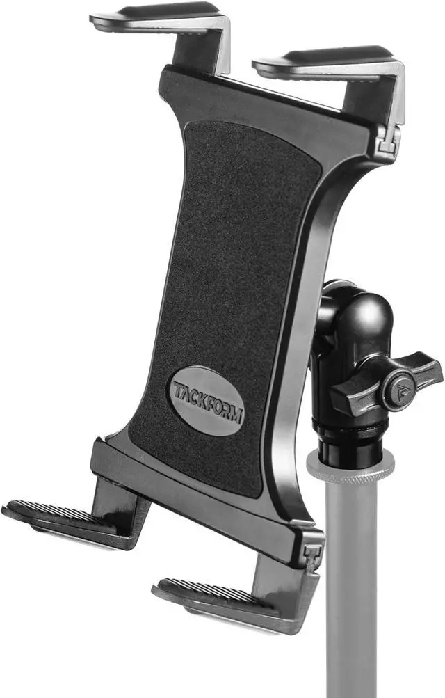 Alt view image 6 of 6 - Tablet Holder for Microphone Stand - Pro Grade Lightweight Anti-Slip Mic Stand Mount Ideal for Musicians Live Performers Studio Recording | Compatible with iPad Mini/Air/Pro Galaxy More