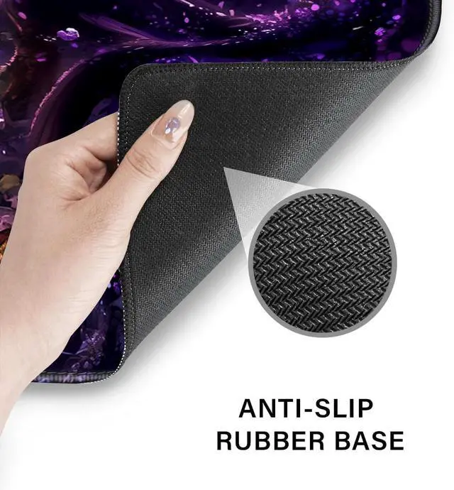 Alt view image 5 of 6 - Desk Pad and Keyboard Wrist Rest Large Mouse Pad + Keyboard Pad+Mouse Wrist Support Non-Slip Desk Mat Protector for Office Home 31.5×11.8 Inches Anime Dragon