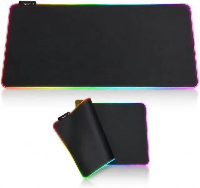 Main image of RGB Mouse Pad 35.4×15.7 Inches Extended LED Mouse Pad with 14 Lighting Modes Gaming Desk Mat PC Gaming Accessories Large Keyboard Pad with Non-Slip Rubber Base.