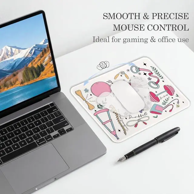 Alt view image 3 of 7 - Physical Therapy Mouse Pad for Desk 8x9.5 in | PT Physiotherapy Physical Therapist Gifts Mousepad Mouse Mat for Home Office Desk Accessories Supplies
