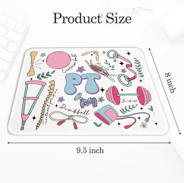 Alt view image 4 of 7 - Physical Therapy Mouse Pad for Desk 8x9.5 in | PT Physiotherapy Physical Therapist Gifts Mousepad Mouse Mat for Home Office Desk Accessories Supplies