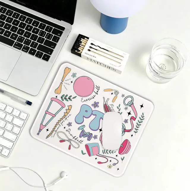Alt view image 6 of 7 - Physical Therapy Mouse Pad for Desk 8x9.5 in | PT Physiotherapy Physical Therapist Gifts Mousepad Mouse Mat for Home Office Desk Accessories Supplies
