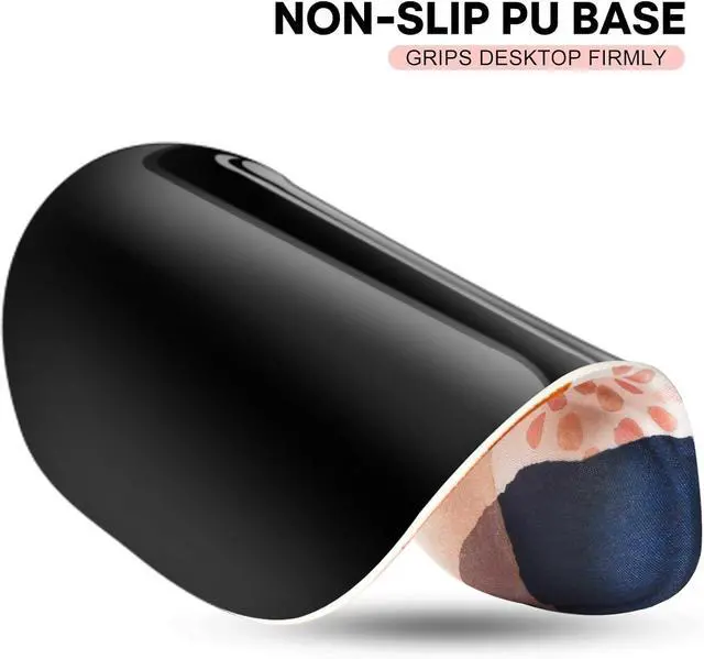 Alt view image 5 of 7 - Mouse Pad 2 Pack Ergonomic Mouse Pads with Comfortable Gel Wrist Rest Support and Smooth Cloth Non-Slip PU Base for Easy Typing Pain Relief Durable and Easy to Clean Small Boho