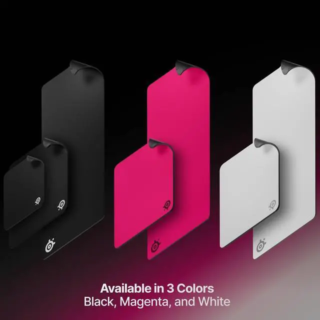 Alt view image 7 of 7 - QcK Heavy Gaming Mousepad Thicker Non-Slip Silicone Rubber Base Peak Tracking Optimized for Gaming FPS MOBAs RTS MMO XXL Size 900 mm x 400 mm x 4 mm Magenta
