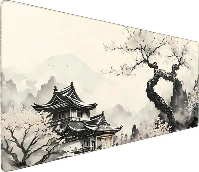 Main image of Professional Extended Gaming Mouse Pad - 31.5 x 15.7 Large Desk Mat with Stitched Edges Waterproof Coating Non-Slip Rubber Base for Gamers Esports Pros Office Home Landscaping