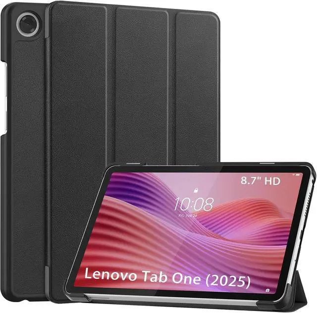 Alt view image 7 of 7 - for Lenovo Tab One/K9 8.7 Inch 2025 Case Slim Light Cover Trifold Stand Hard Shell Folio Smart Protective Case for Lenovo Tab One/K9 8.7 TB305XU/TB305FU with Auto Sleep/Wake Black