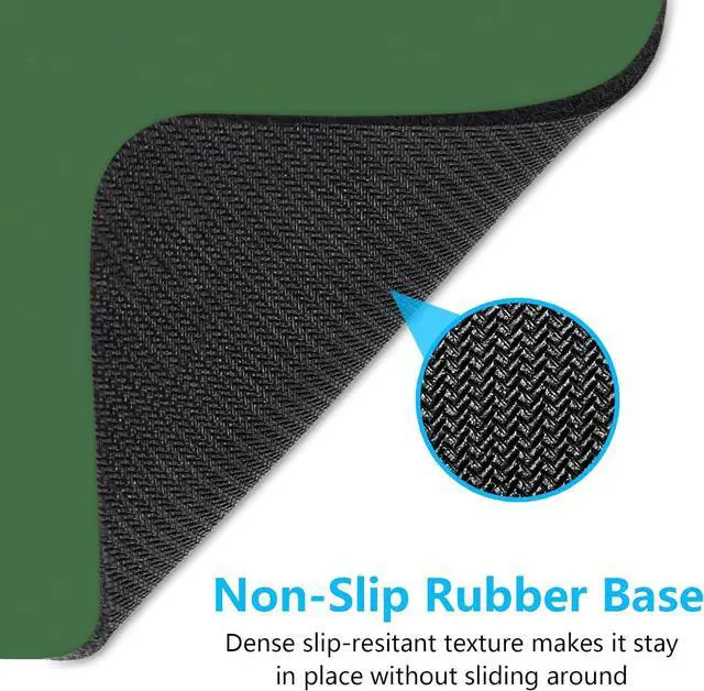 Alt view image 6 of 7 - Small Mouse Pad 6 x 8 Inch Thick Rubber Premium-Textured Non-Slip Portable & Washable Mini Mouse Mat for Women Men Wireless Laptops Keyboard Tray Gaming Computer Office Travel Forest Green