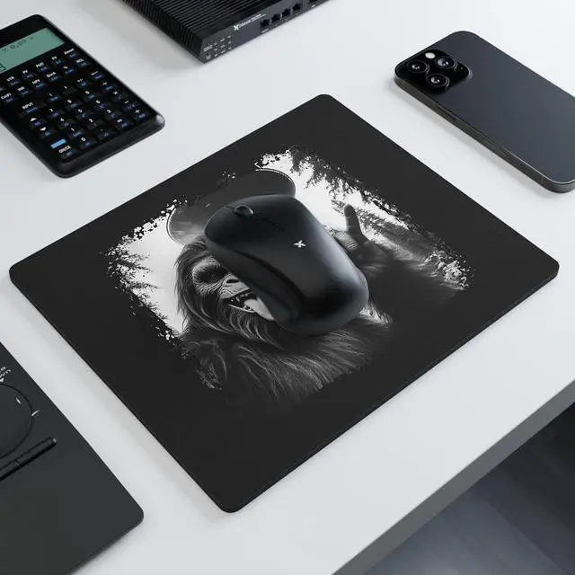 Alt view image 4 of 7 - Sasquatch Bigfoot Selfie with UFO Funny Graphic Mouse Pad Humor Work Gifts for Coworker Mousepad Women Men Office Mouse Pads Gift for Him Funny Office Sarcastic Dad Joke Sarcasm Humoristic