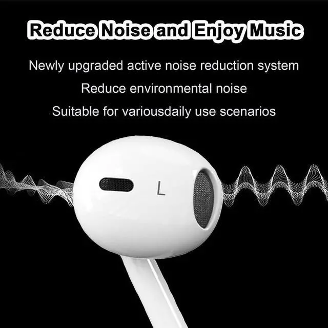 Alt view image 3 of 7 - 2 Pack USB C Headphones for iPhone 17 16 15 Type C Wired Earbuds with Microphone & Remote Control HiFi Stereo Noise Cancelling In-Ear Earphones for iPad for Galaxy S25 S24 S23 S22 for Pixel 9 8 7