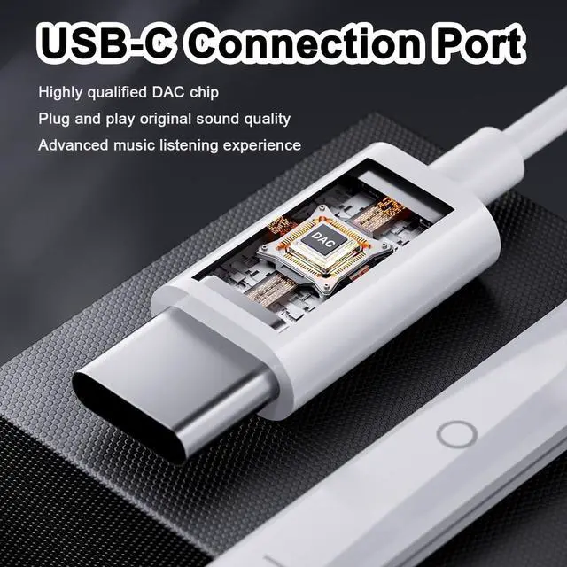 Alt view image 6 of 7 - 2 Pack USB C Headphones for iPhone 17 16 15 Type C Wired Earbuds with Microphone & Remote Control HiFi Stereo Noise Cancelling In-Ear Earphones for iPad for Galaxy S25 S24 S23 S22 for Pixel 9 8 7