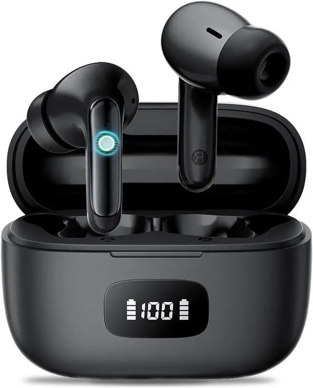 Main image of Earbuds Wireless Earbuds 2026 Bluetooth 5.3 Headphones 56Hrs Hi-Fi Stereo Deep Bass Earphones with 4 ENC Noise Cancelling Headphones Mics IPX7 Waterproof Ear Buds for iPhone Android Phones Laptop