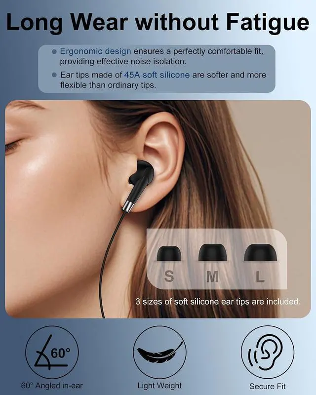 Alt view image 5 of 7 - Lightning Headphones for iPhone Mfi Certified Wired Ear Buds in-Ear | for iPhone 14 Pro Max/14Pro/14Plus/14/13Pro/13 Mini/12/11/SE3/XS/XR/X/8Plus/7 Noise Cancelling Corded Earphones for Ear Pods
