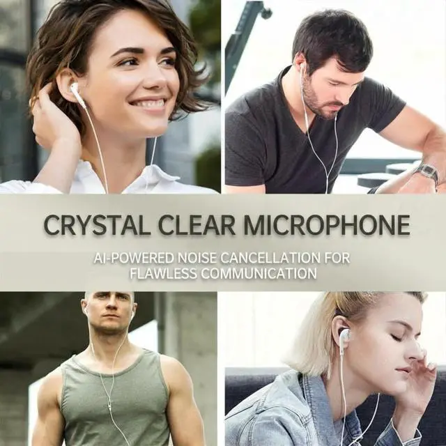 Alt view image 7 of 7 - 2 Pack USB C Headphones Wired Earbuds for iPhone 17 16 15 Pro Max 16e 16 Plus & 15 Plus USBC Ear Buds in-Ear Earphones with Microphone & Volume Control Clear Stereo Sound & Noise Isolation