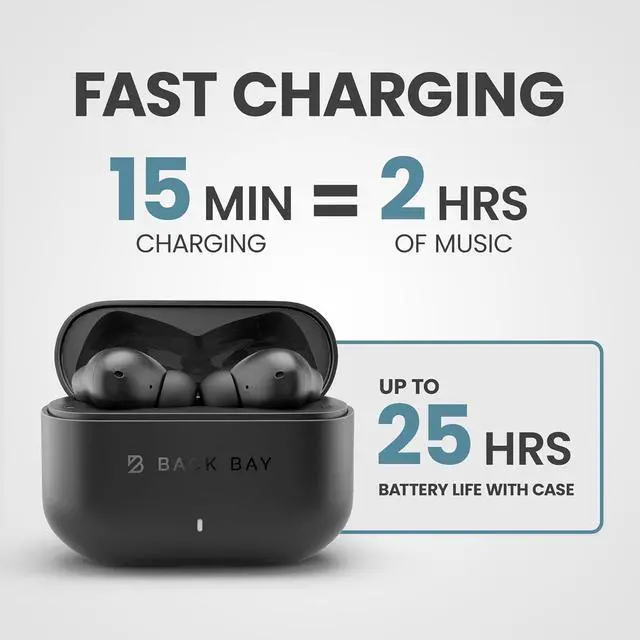 Alt view image 6 of 7 - FirstClass - True Wireless Earbuds Noise Cancelling Earbuds Bluetooth 5.4 Ear Buds Wireless Bluetooth Earbuds Noise Cancelling Earpods iPhone and Android Active Earphones with ANC Sound Blocking