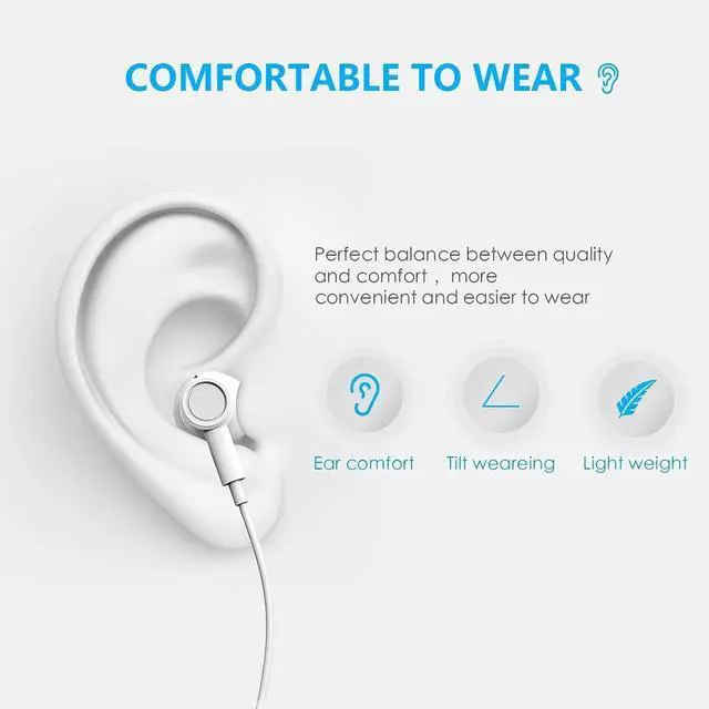 Alt view image 5 of 7 - 2 Packs USB C Headphones Earbuds Wired for iPhone17/16/15 iPad Pro | Built-in Mic Noise Cancelling Volume Control Ultra Clear Call Support for iPhone 17/16/15 Series Android Galaxy Pixel