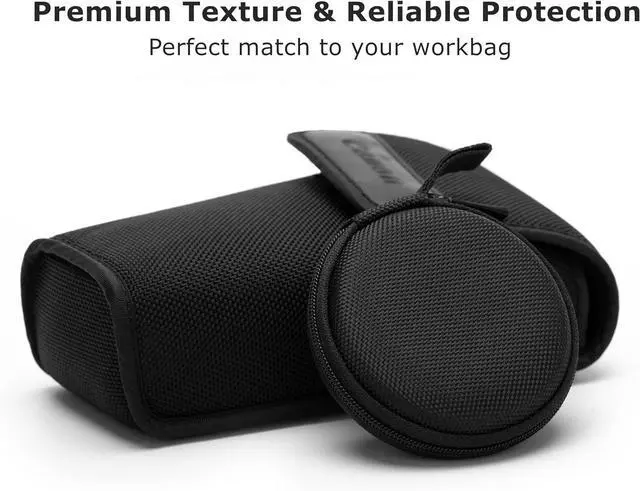 Alt view image 7 of 7 - Mini-Portable Hard Shell Earbuds Case for EarPods Headphones USB-C Wired Ear Buds/Skullcandy Jib Wired Earbuds Travel Case for Earphones Earplugs (1 Black-Double Strand)