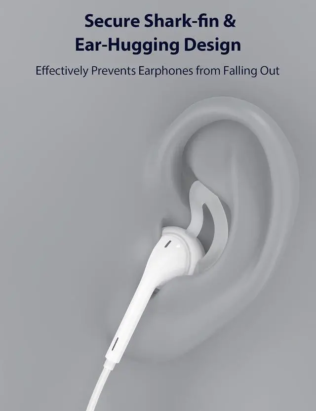 Alt view image 3 of 7 - 2 Pack Silicone Ear Tips for EarPods USB-C/3.5mm/for Lightning Anti-Slip Eartips Grips Soft Lightweight Earbuds Covers Secure Fit Sport Replacement for Running Jogging Gym Workout Milky Translucent