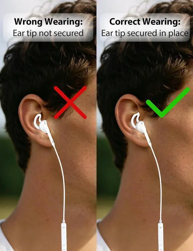 Alt view image 6 of 7 - 2 Pack Silicone Ear Tips for EarPods USB-C/3.5mm/for Lightning Anti-Slip Eartips Grips Soft Lightweight Earbuds Covers Secure Fit Sport Replacement for Running Jogging Gym Workout Milky Translucent