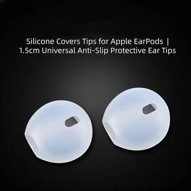 Alt view image 3 of 7 - Ear Gel for iPhone EarPods Anti-Slip Silicone Soft Replacement Sport Earbud Tips 4 Pairs Ear Buds Covers Compatible with iPhone 7/6s/6 Plus/5s/5c/SE Protective Ear Cover Tips for Wired Earphones