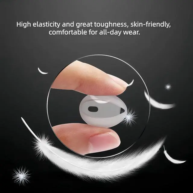 Alt view image 5 of 7 - Ear Gel for iPhone EarPods Anti-Slip Silicone Soft Replacement Sport Earbud Tips 4 Pairs Ear Buds Covers Compatible with iPhone 7/6s/6 Plus/5s/5c/SE Protective Ear Cover Tips for Wired Earphones