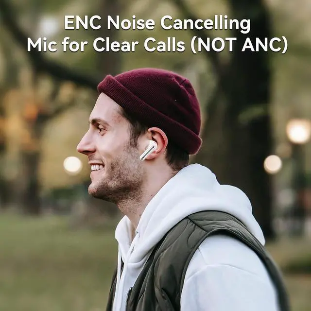 Alt view image 7 of 7 - Wireless Earbuds Bluetooth 5.3 Headphones 40Hrs Playtime Deep Bass Stereo in-Ear Earbud LED Power Display Call Noise Canceling Headphones with Mic IP7 Waterproof Earphones for iPhone Android