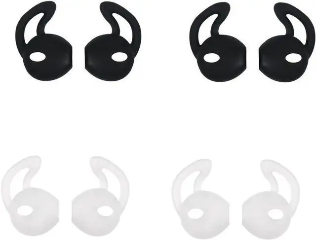 Main image of Earpods Cover Ear Tips Ear Gel for Earphone EarPods Soft Gel Thin Comfortable Anti-Slip Sport Ear Bud Fit for iPhone iPod Nano All EarPods 4 Pair 2 White and 2 Black