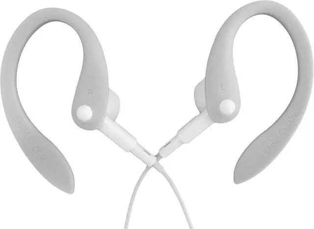 Alt view image 5 of 6 - Ear Hooks Compatible with EarPods | Adjustable Rubber Ear Loops Compatible to Keep EarPods in Place During Activity | Made for Wired Earbuds | Cool Grey