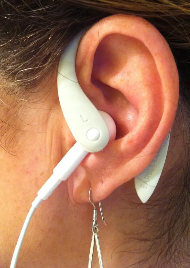 Alt view image 6 of 6 - Ear Hooks Compatible with EarPods | Adjustable Rubber Ear Loops Compatible to Keep EarPods in Place During Activity | Made for Wired Earbuds | Cool Grey