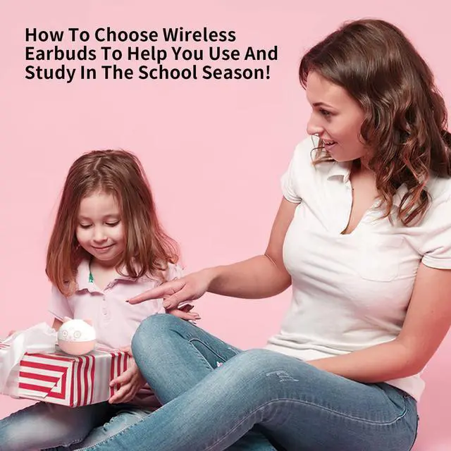 Alt view image 2 of 7 - Bluetooth Kids Earbuds Pink Wireless Earbuds for Girls and School Classroom Earpods Small Ears Headphone Earphones earpods in-Ear Headset Suitable to use with Microphone.