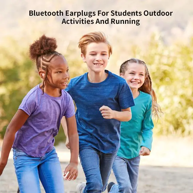 Alt view image 5 of 7 - Bluetooth Kids Earbuds Pink Wireless Earbuds for Girls and School Classroom Earpods Small Ears Headphone Earphones earpods in-Ear Headset Suitable to use with Microphone.
