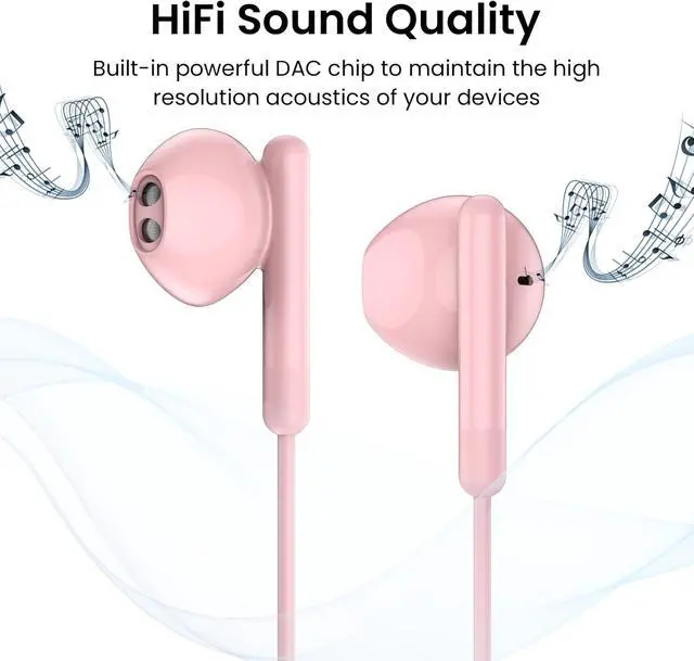 Alt view image 7 of 7 - USB C Headphones for iPhone 17 16 15 Pro Max Plus iPad Pro USB C Earphones with Microphone Volume Control USB C Wired Earbuds USB Type C Earphone for Google Pixel 8 Galaxy S26 S25 S24 S23 S22 S21 A55