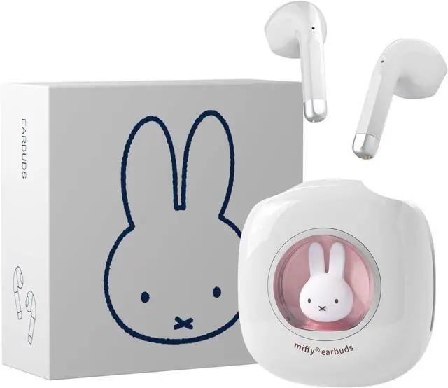 Main image of Miffy Bluetooth Wireless Earbuds Headset (Pink)