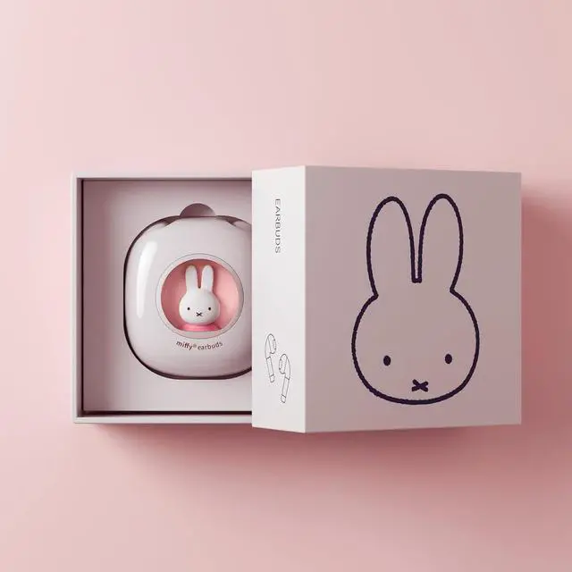 Alt view image 6 of 6 - Miffy Bluetooth Wireless Earbuds Headset (Pink)