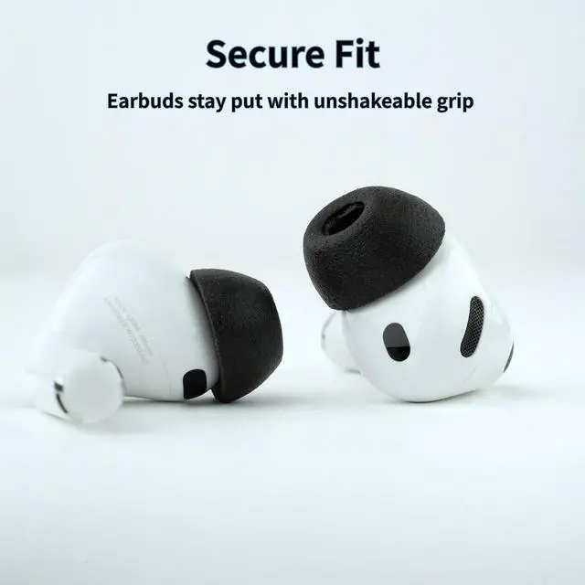 Alt view image 4 of 7 - Comply TrueGrip MAX | Premium Memory Foam Replacement Earbud Tips for Gen 3 | Long Lasting Comfort MAX Durability Secure Fit Superior Noise Isolation| Black (S/M/L) (3 Pairs)