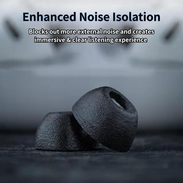 Alt view image 5 of 7 - Comply TrueGrip MAX | Premium Memory Foam Replacement Earbud Tips for Gen 3 | Long Lasting Comfort MAX Durability Secure Fit Superior Noise Isolation| Black (S/M/L) (3 Pairs)