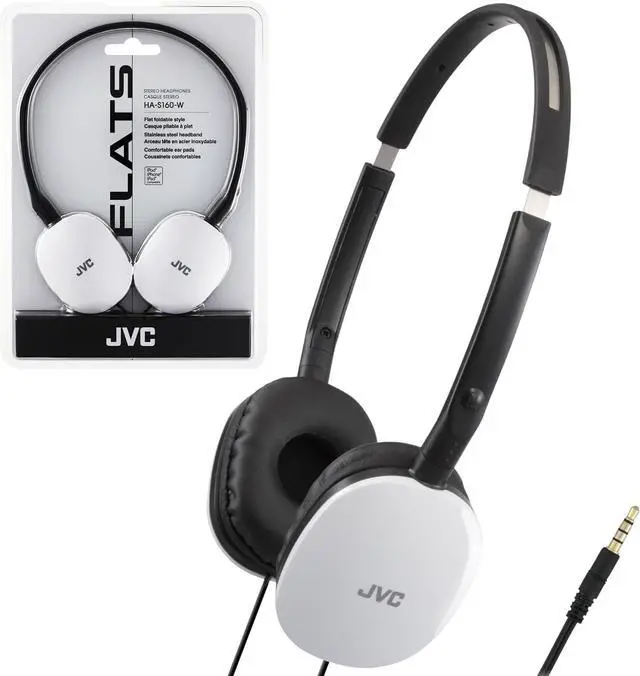 Main image of Flats On-Ear Wired Headphones - Flat Foldable Design - 30mm Driver for Powerful Sound - Soft Ear-Pads for Comfort Steel Headband - Lightweight & Portable - PC/Laptop/Gaming - 3.5mm Slim Plug