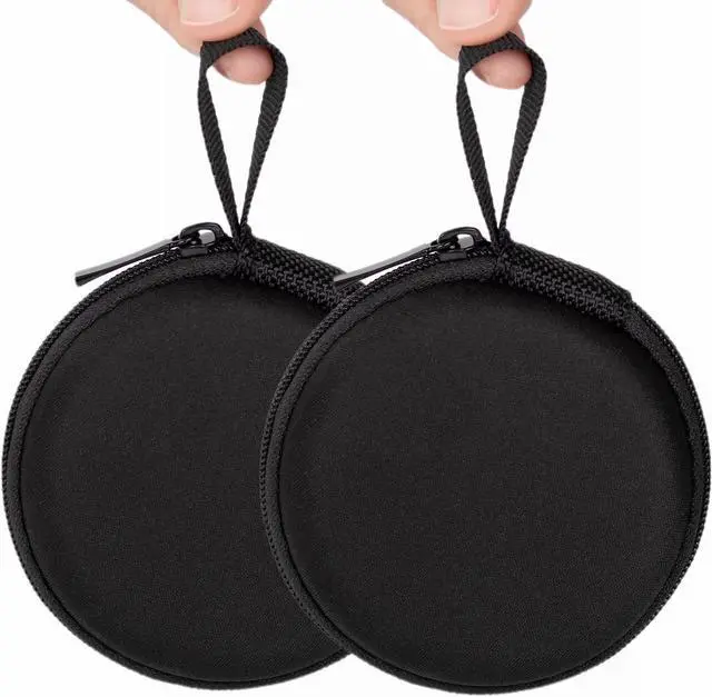 Main image of Mini-Portable Hard Shell Earbuds Case for EarPods Headphones USB-C Wired Ear Buds/Skullcandy Jib Wired Earbuds Travel Case for Earphones Earplugs (2 Black)