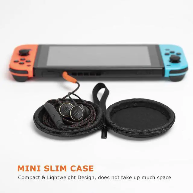 Alt view image 3 of 7 - Mini-Portable Hard Shell Earbuds Case for EarPods Headphones USB-C Wired Ear Buds/Skullcandy Jib Wired Earbuds Travel Case for Earphones Earplugs (2 Black)