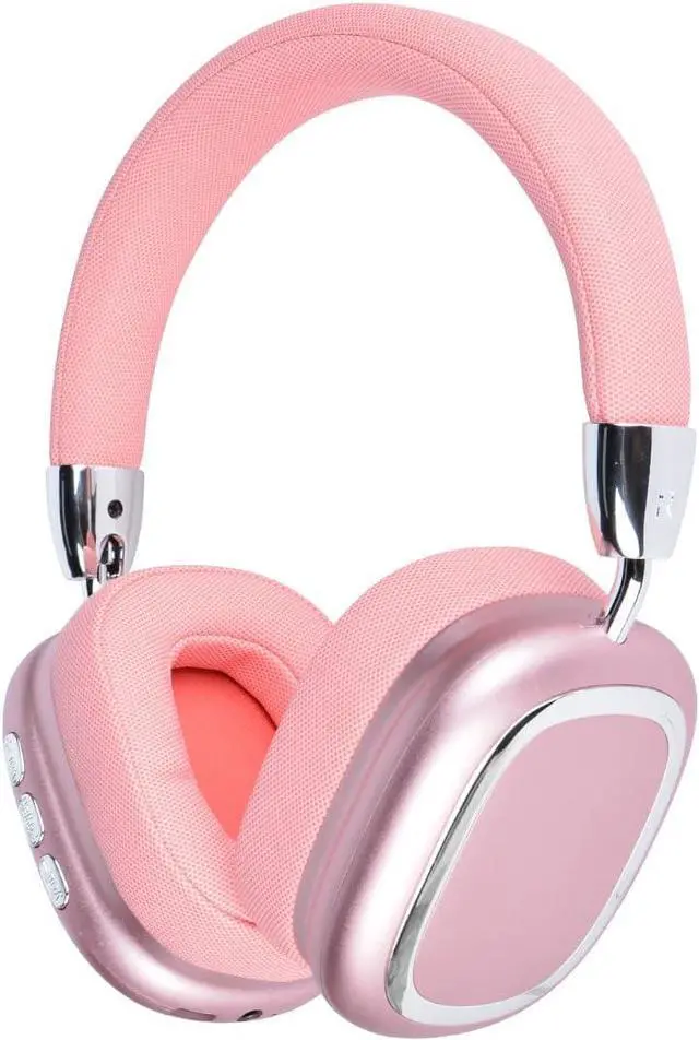 Main image of New Wireless Headset Hifi Clear Call Comfortable Fit With Head Foldable Rotatable Stretchable. Compatible with Mobile Phones Computers MP3 and Other Devices. Wireless Headphones (Pink)
