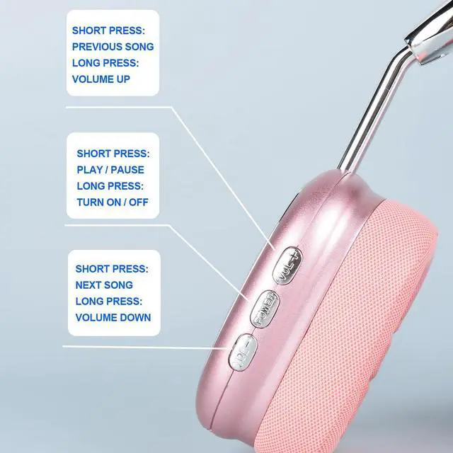 Alt view image 4 of 7 - New Wireless Headset Hifi Clear Call Comfortable Fit With Head Foldable Rotatable Stretchable. Compatible with Mobile Phones Computers MP3 and Other Devices. Wireless Headphones (Pink)