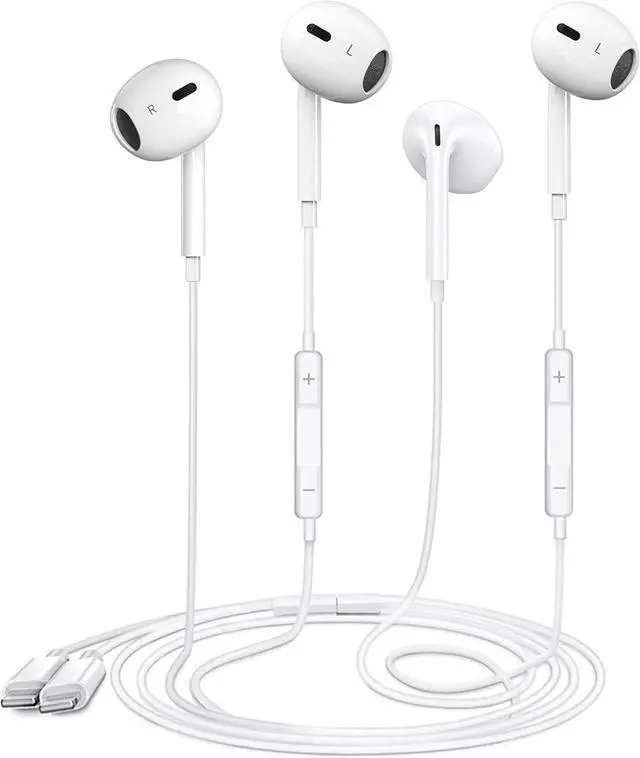 Main image of 2 Packs-for iPhone Headphones Wired Earbuds/Earphones Nosie Reduction Built-in Microphone & Volume Control Headsets Compatible with iPhone 14/13/12/11/XR/XS/X/8/7/SE/Pro/Pro Max