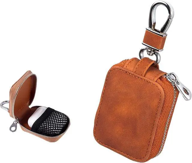Main image of Headphone Storage Case Earbud Case Compatible with Airpods 1/2/3/Pro Wireless Earphones Carrying Pouch Small PU Leather Bag Shockproof Earpods Cover Universal Bag Travel Protection Pouche