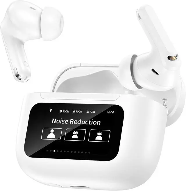 Main image of iPhone 17 Wireless Earphones for i Phone Air 17 Pro Max 17e 16e 16 16pro 15 14 Bluetooth Airpods Noise Cancelling Cordless Earbuds with Touch Screen Headphones in Ear Comfy Ear Buds Headsets
