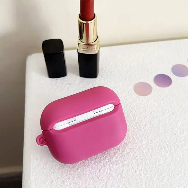 Alt view image 6 of 7 - for Galaxy Bud 3 Pro Case/Buds3/Buds 3 FE Creative Fashionable Novelty Pink Lips Silicone Shockproof Protective Cover Headphone Earphone EarPods Case Accessories -Rose Lips