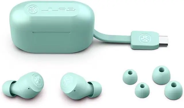 Alt view image 5 of 5 - Go Air Pop True Wireless Earbuds in Ear Headphones Bluetooth Earphones Ear Buds with 32H Playtime Bluetooth Earbuds with Microphone USB Charging Case Dual Connect EQ3 Sound Mint